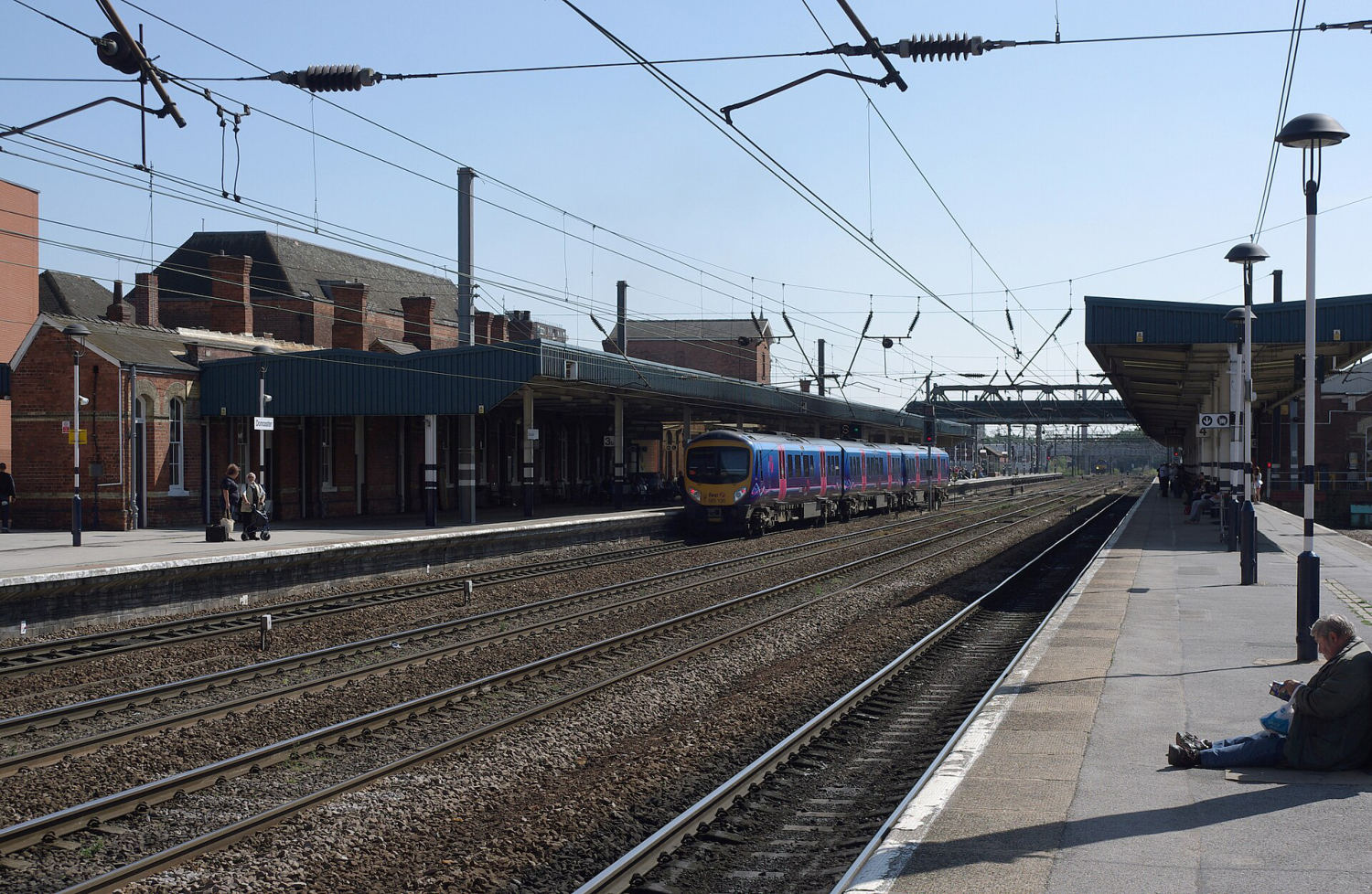Trains at Doncaster railway station