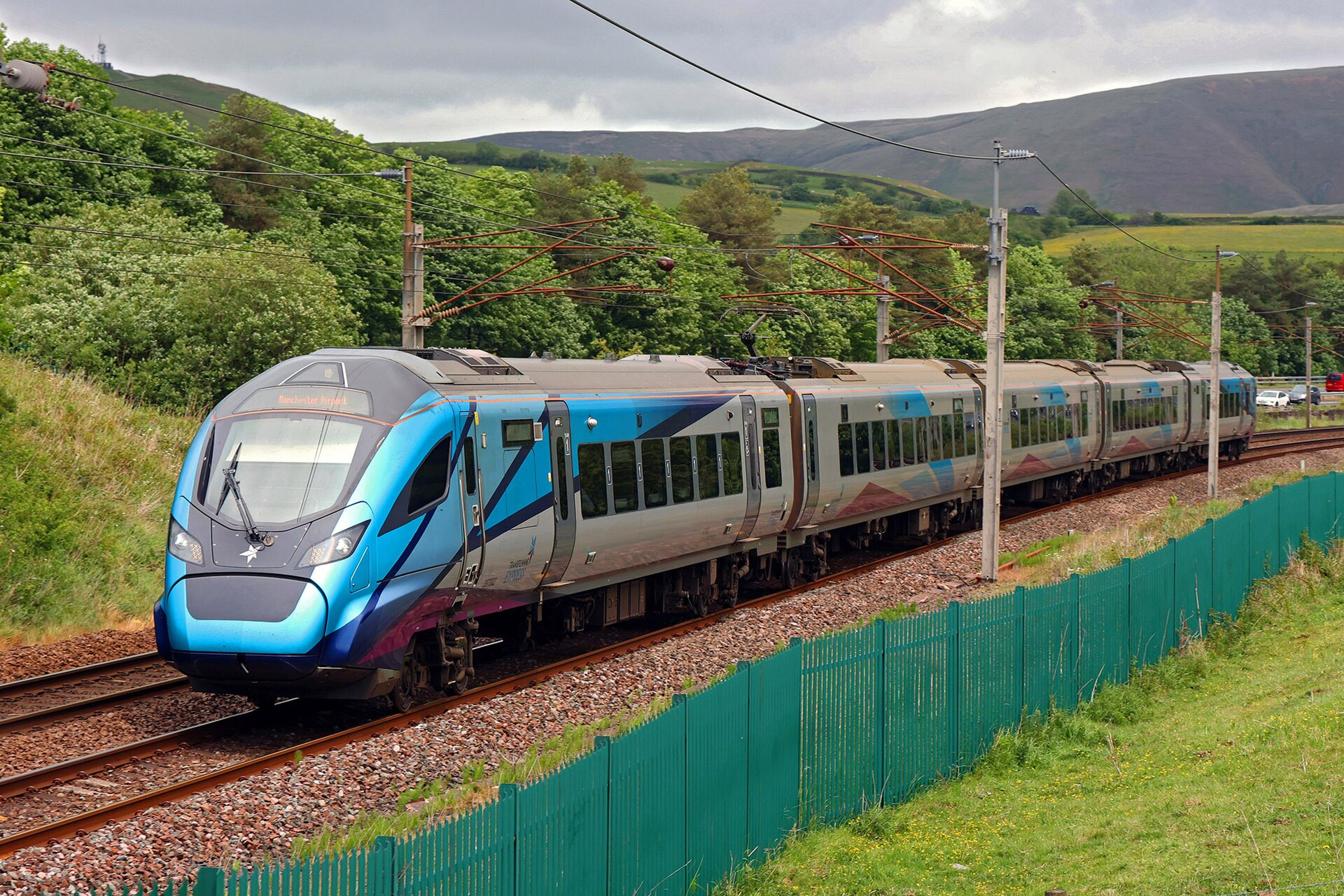 A TransPennine Express train in its Blue โNovaโ branding livery โ how to recognise the operator